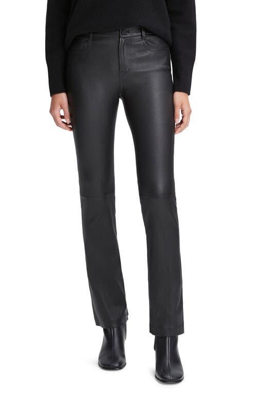 Womens Stretch Bootcut Leather Pants Product Image