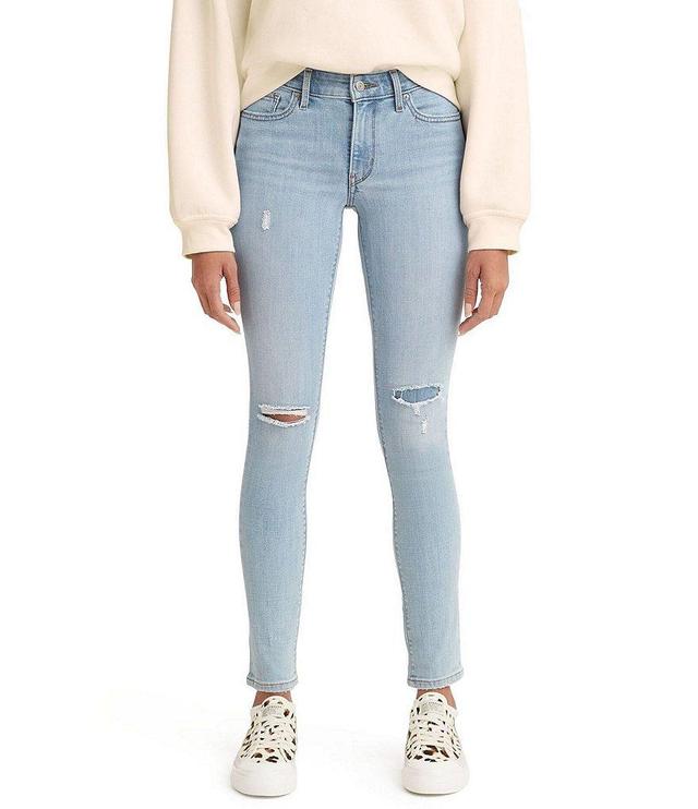 Levi's® 711 High Rise Distressed Skinny Jeans Product Image