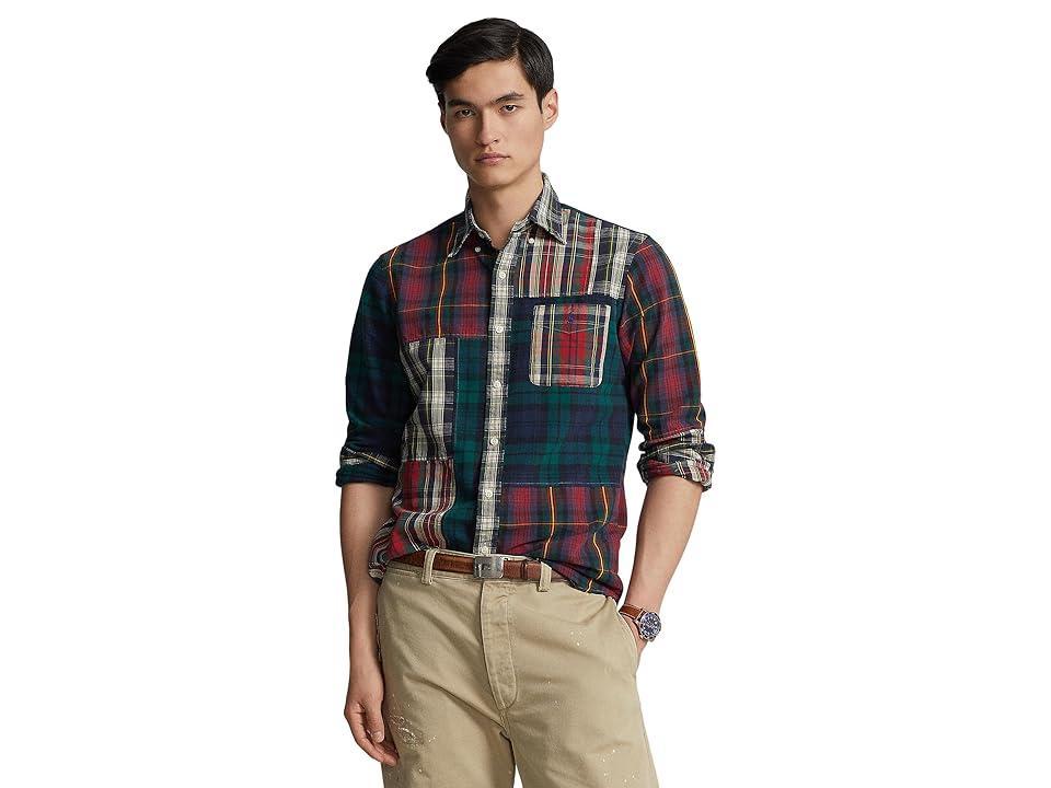 Polo Ralph Lauren Classic Fit Plaid Oxford Fun Shirt (6141 Funshirt) Men's Clothing Product Image