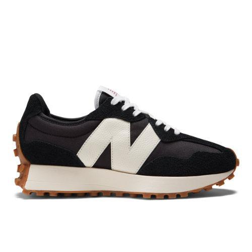 New Balance Womens 327 Core Casual Sneakers from Finish Line - Black, White Product Image