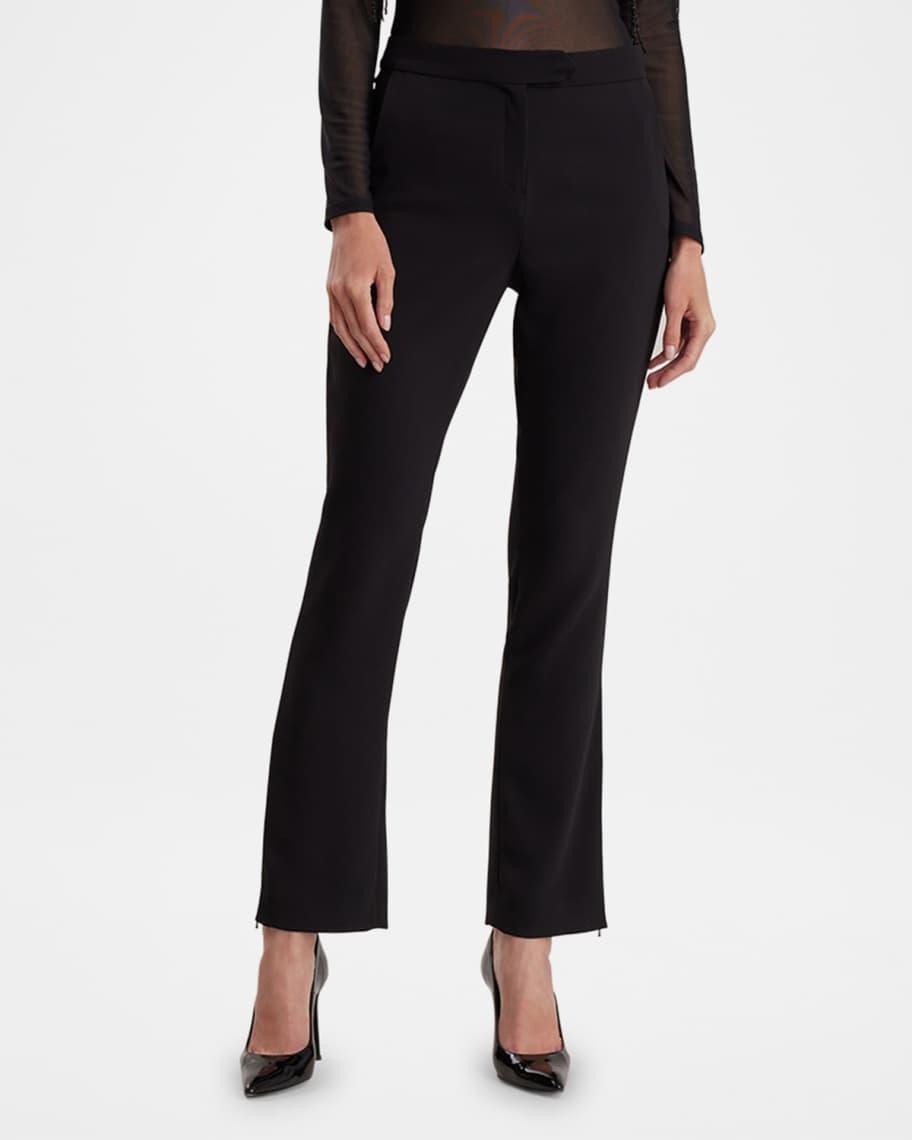 Vladama Cropped Zip-Hem Bootcut Pants Product Image