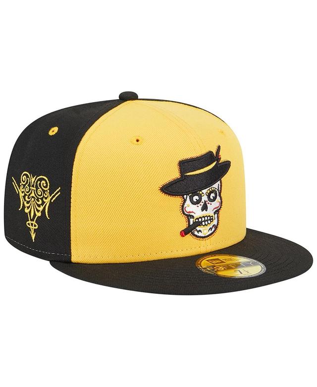 Mens New Era Yellow Inland Empire 66ers Theme Nights Inland Empire Pachucos 59FIFTY Fitted Hat Product Image