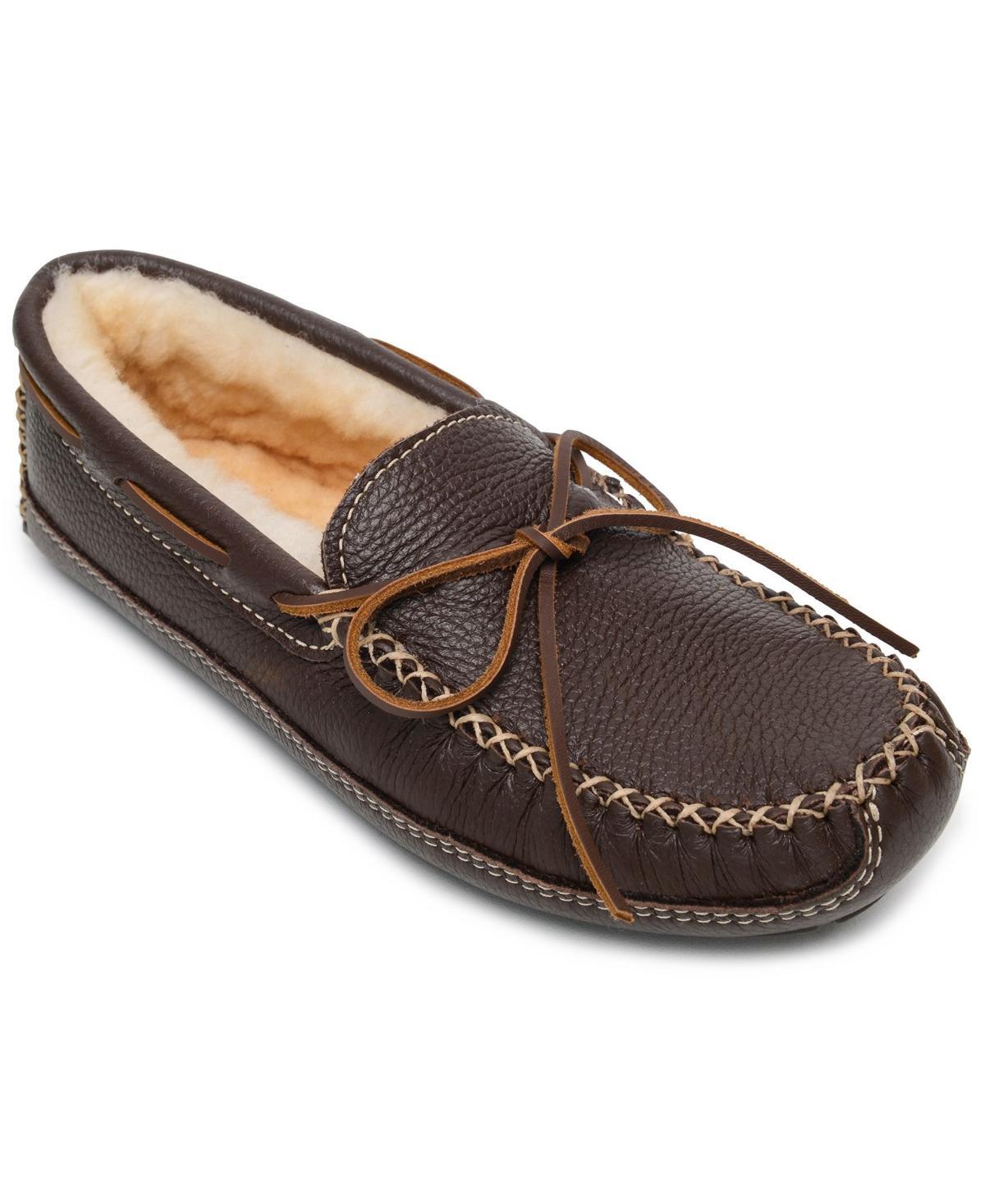 Minnetonka Mens Sheepskin Moose Slipper Product Image