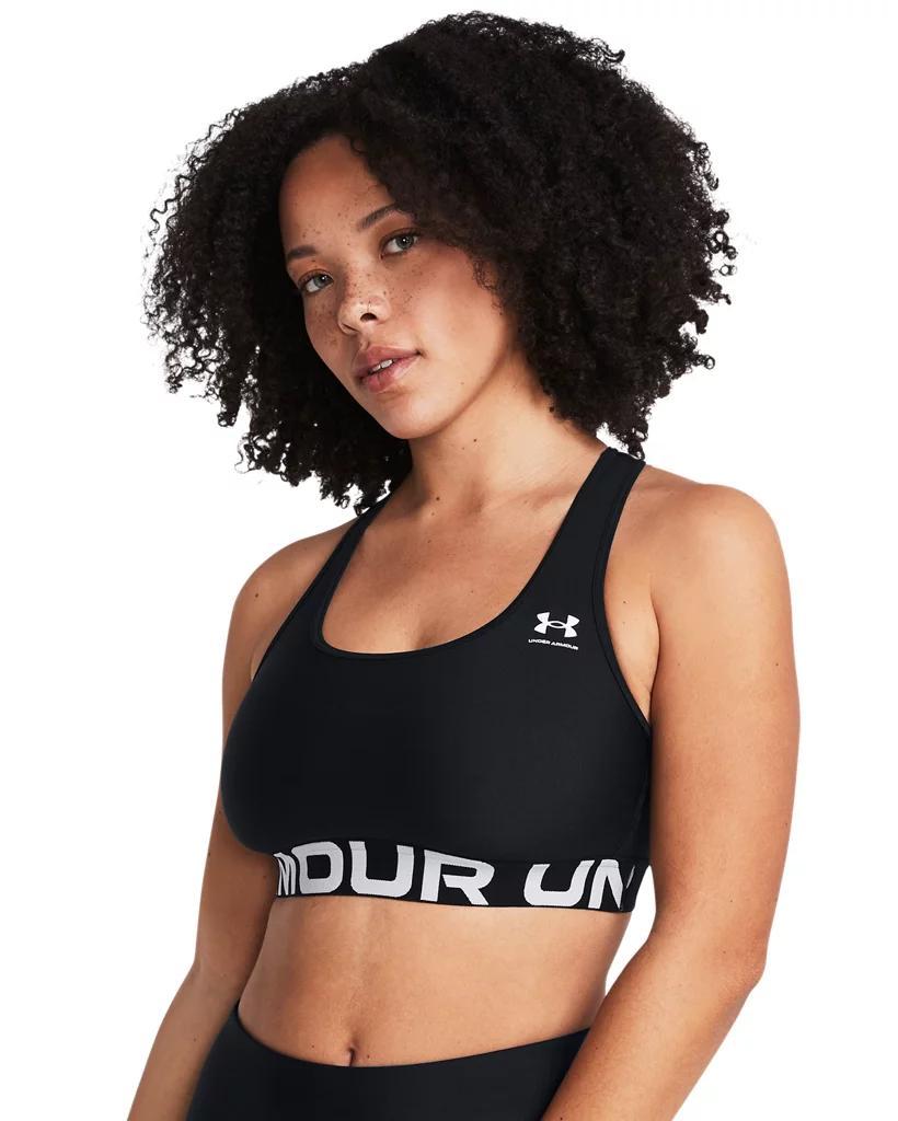 Women's HeatGear® Armour Mid Branded Sports Bra Product Image