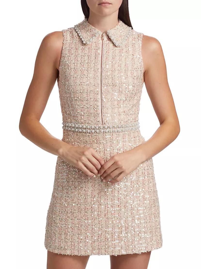 Ellis Embellished Tweed Minidress Product Image