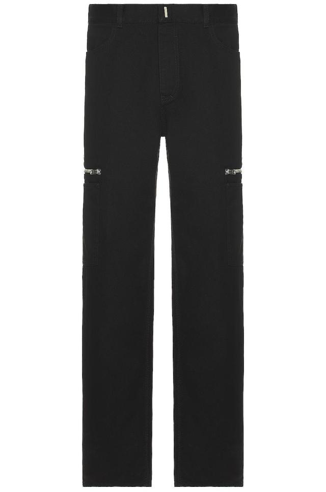 Givenchy Loose Fit Cargo Pocket Pants in Black Product Image