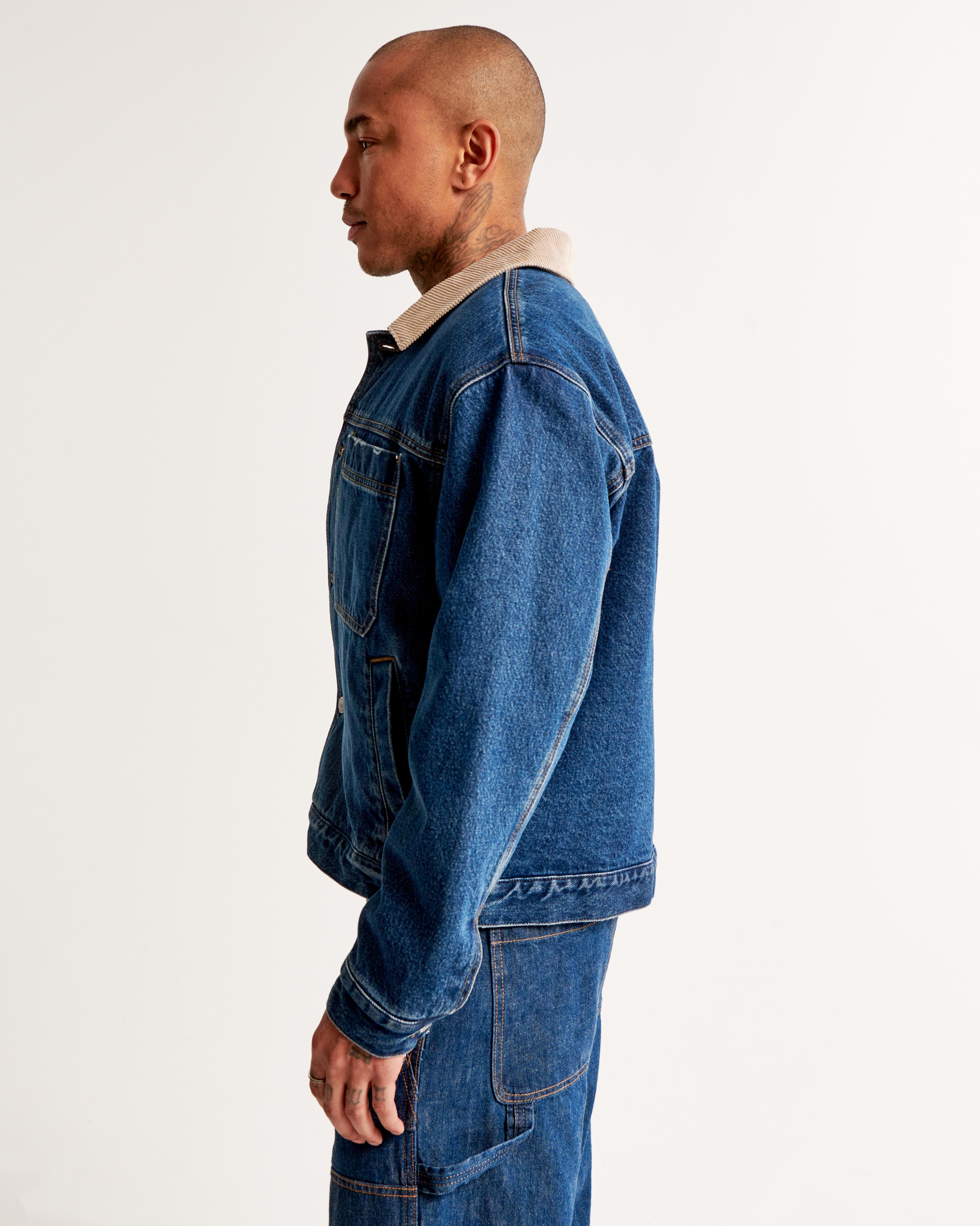 Cropped Flannel-Lined Workwear Jacket Product Image