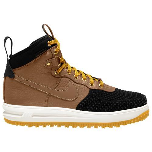 Nike Mens Nike Lunar Force 1 Duckboot - Mens Shoes Black/Gold/Brown Product Image