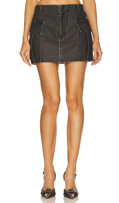 Faux Leather Mini Skirt product image