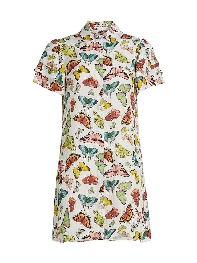 Womens Jem Butterfly Mini Shirtdress Product Image