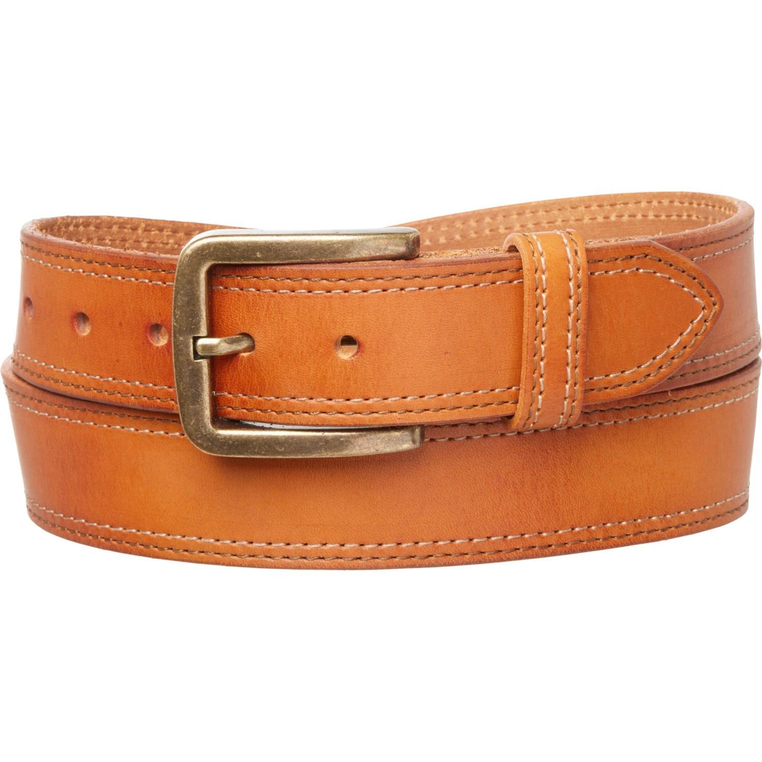 Will Leather Goods Double Stitch Belt - Leather (For Men) Product Image