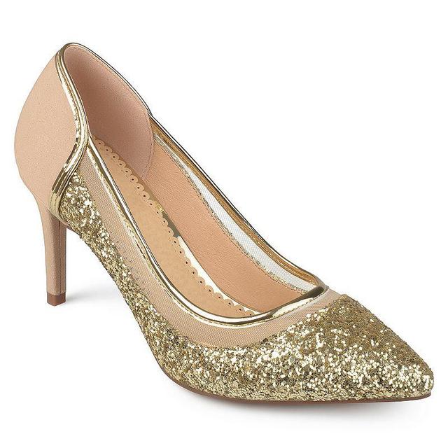 Journee Collection Kalani Womens High Heels Gold Product Image