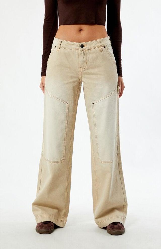 Women's Low Rise Baggy Carpenter Jeans - Product Image