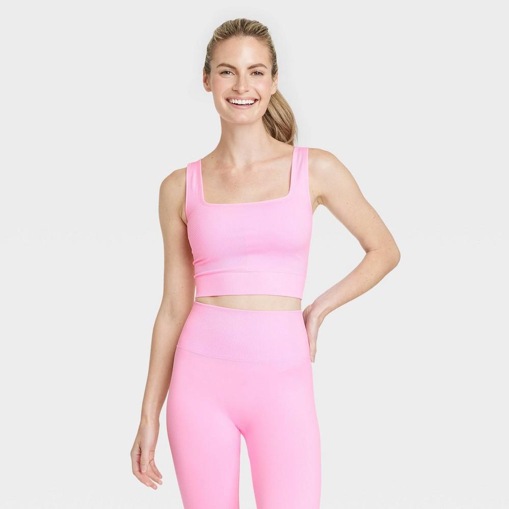 Womens Seamless Square Neck Crop Tank Top - All In Motion XXL Product Image