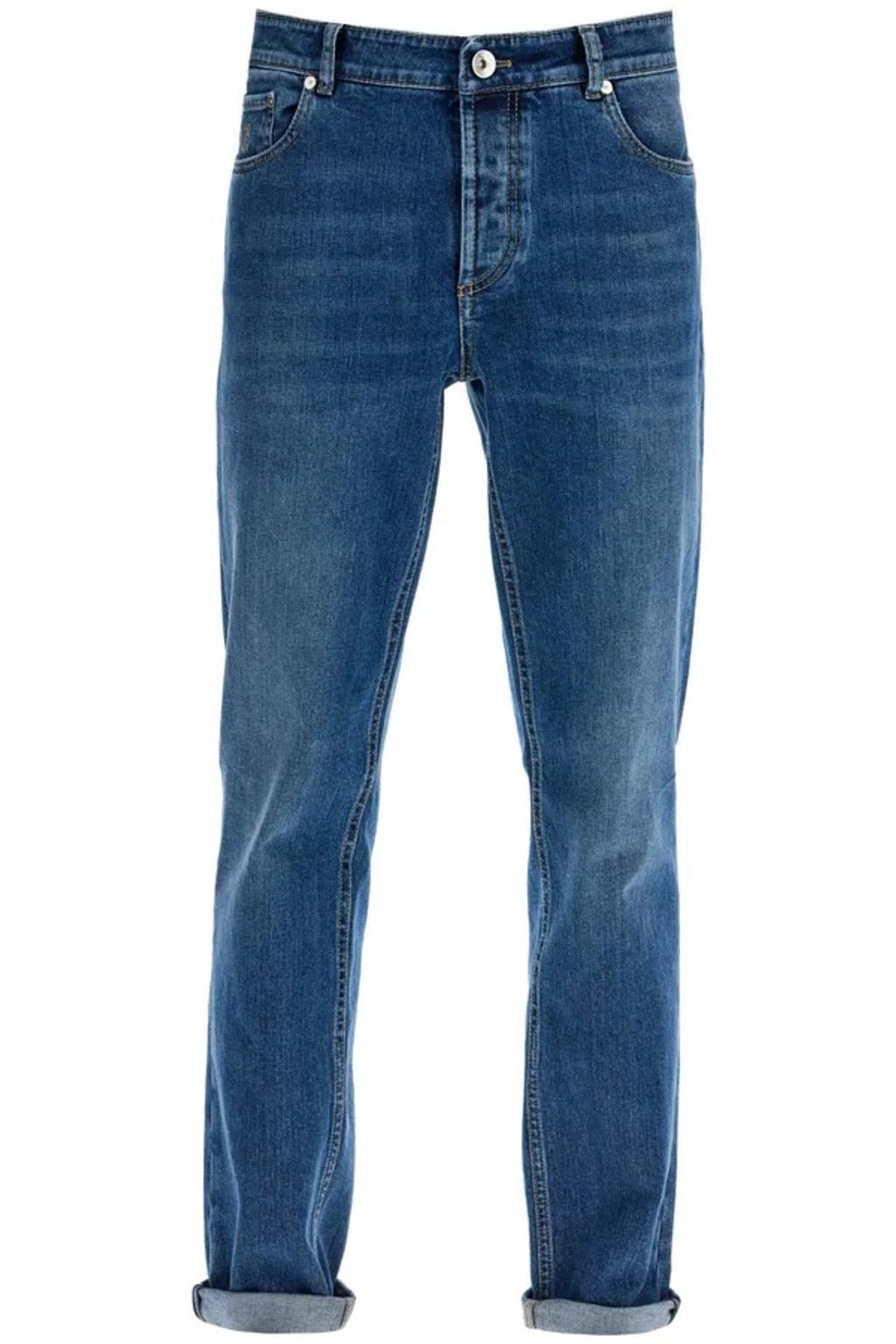 BRUNELLO CUCINELLI Traditional Fit Jeans In Blue Product Image