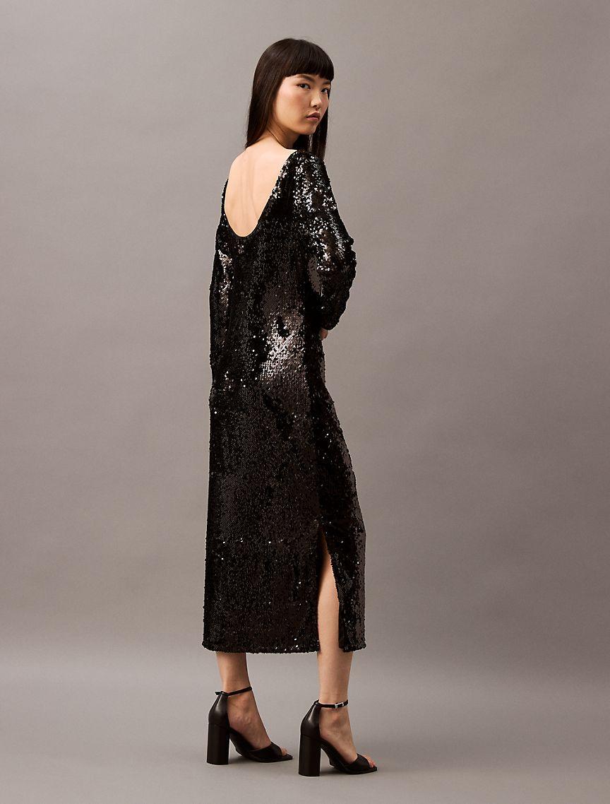 Sequin Midi Dress Product Image