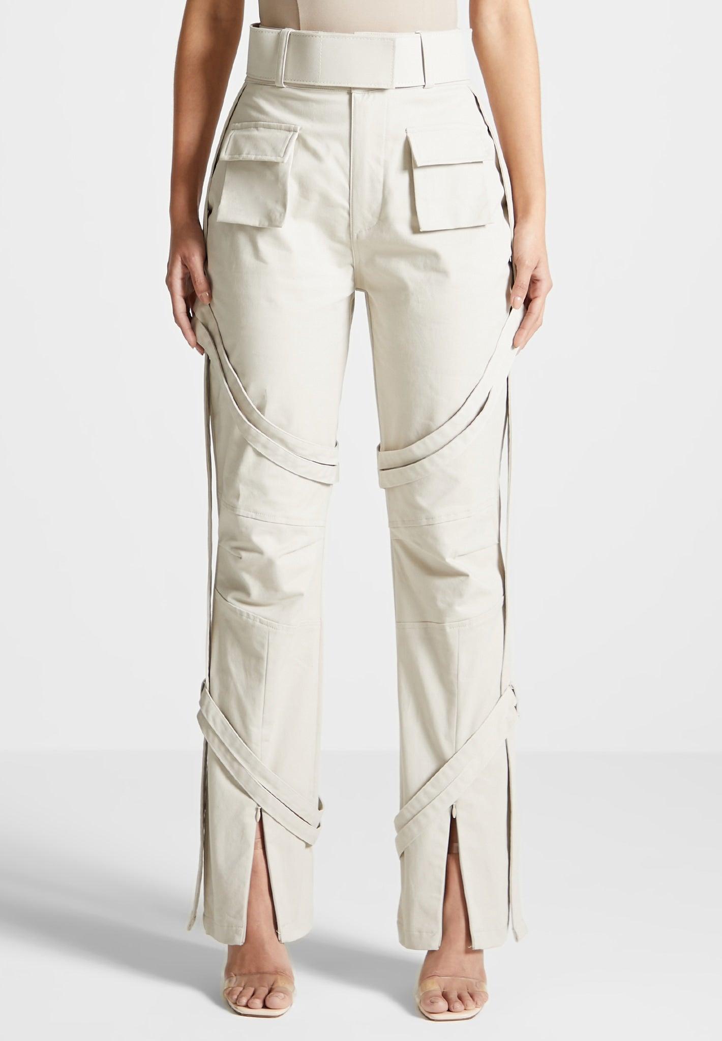 Carpenter Cargo Trousers - Beige Female Product Image