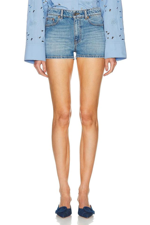 Valentino Denim Short in Blue Product Image