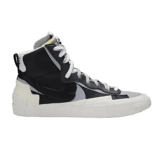 Sacai X  Blazer Mid High-top Sneakers In Black Product Image