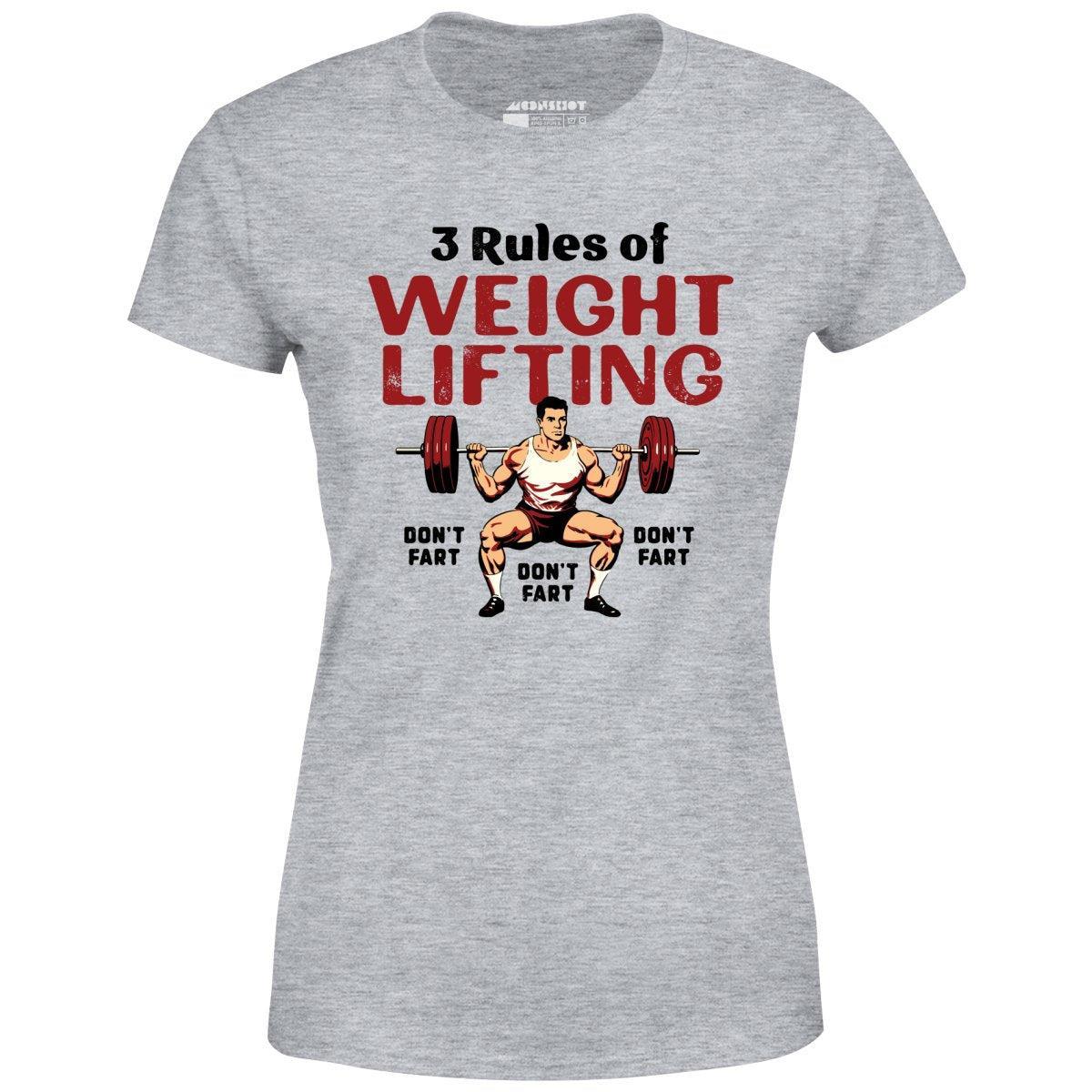 3 Rules of Weightlifting - Women's T-Shirt Female Product Image