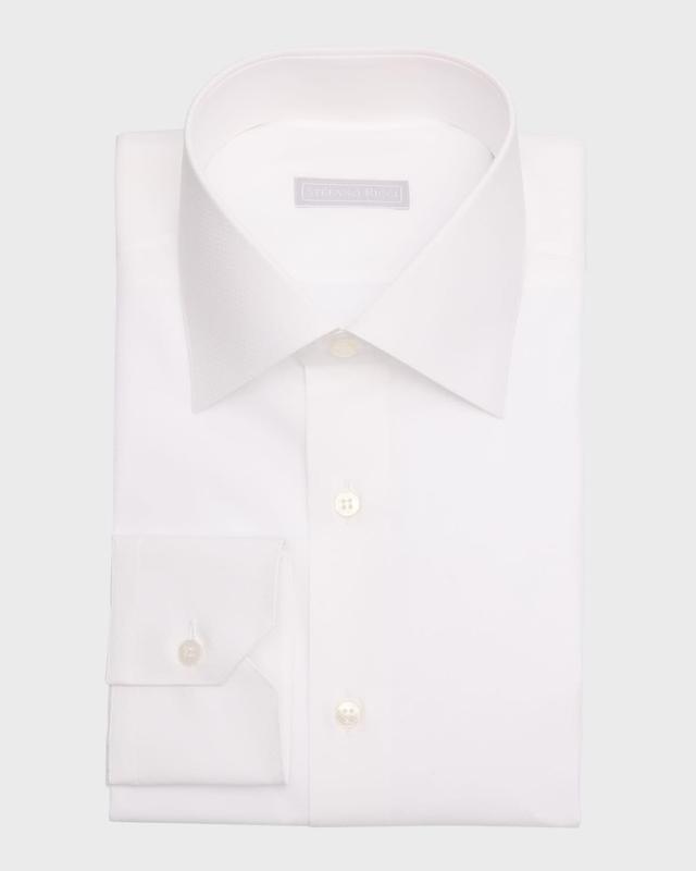 Mens Textured Cotton Dress Shirt Product Image