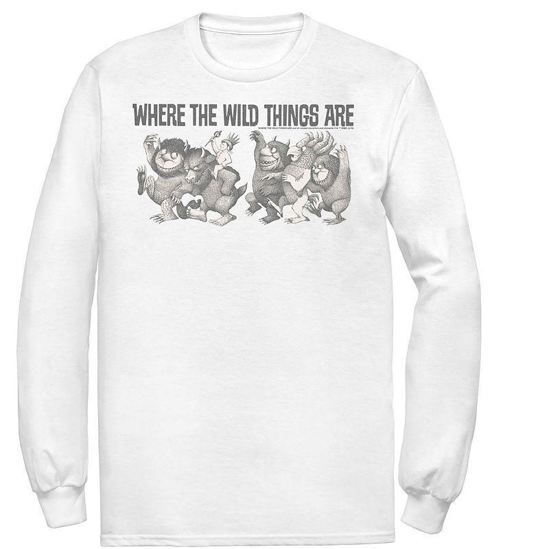 Mens Where The Wild Things Are Max Parade Group Shot Tee Athletic Grey Product Image