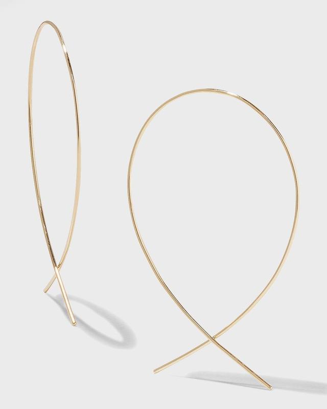 Lana Upside Down Small Hoop Earrings Product Image