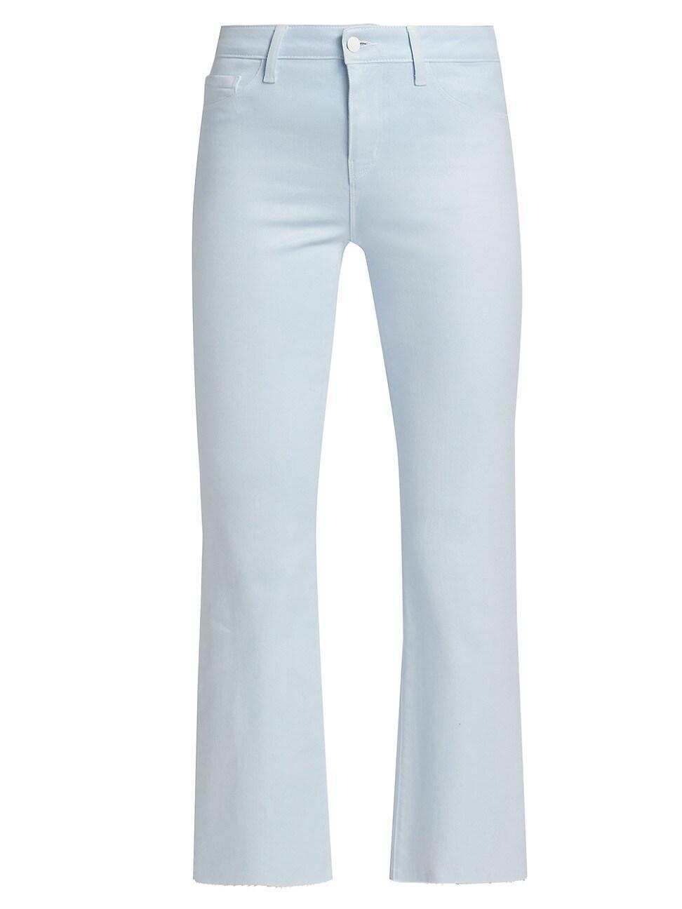 Womens Kendra High-Rise Cropped Flare Jeans Product Image