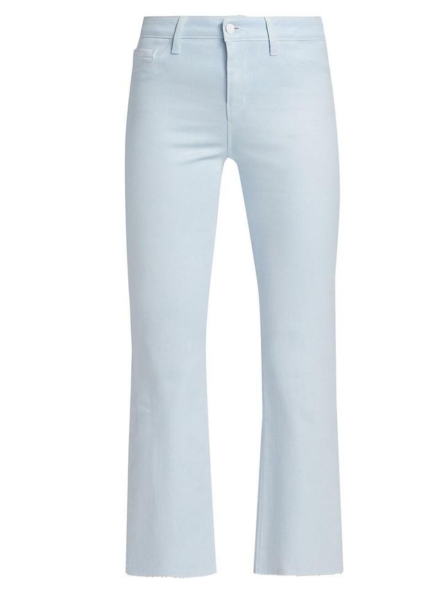 Womens Kendra High-Rise Cropped Flare Jeans Product Image