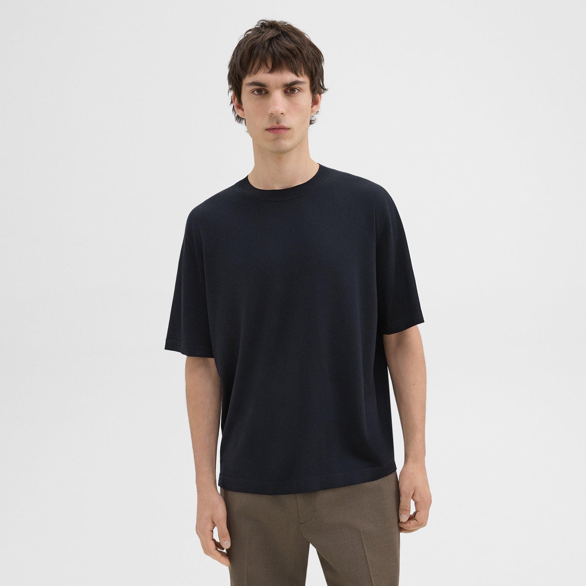 Regal Wool Relaxed Tee | Theory Product Image