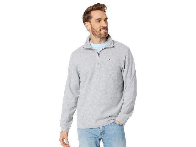 Vineyard Vines Saltwater 1/4 Zip (Granite) Men's Clothing Product Image