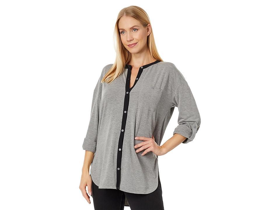 Lysse Zola Jersey Shirt (Dark Heather Grey) Women's Clothing Product Image