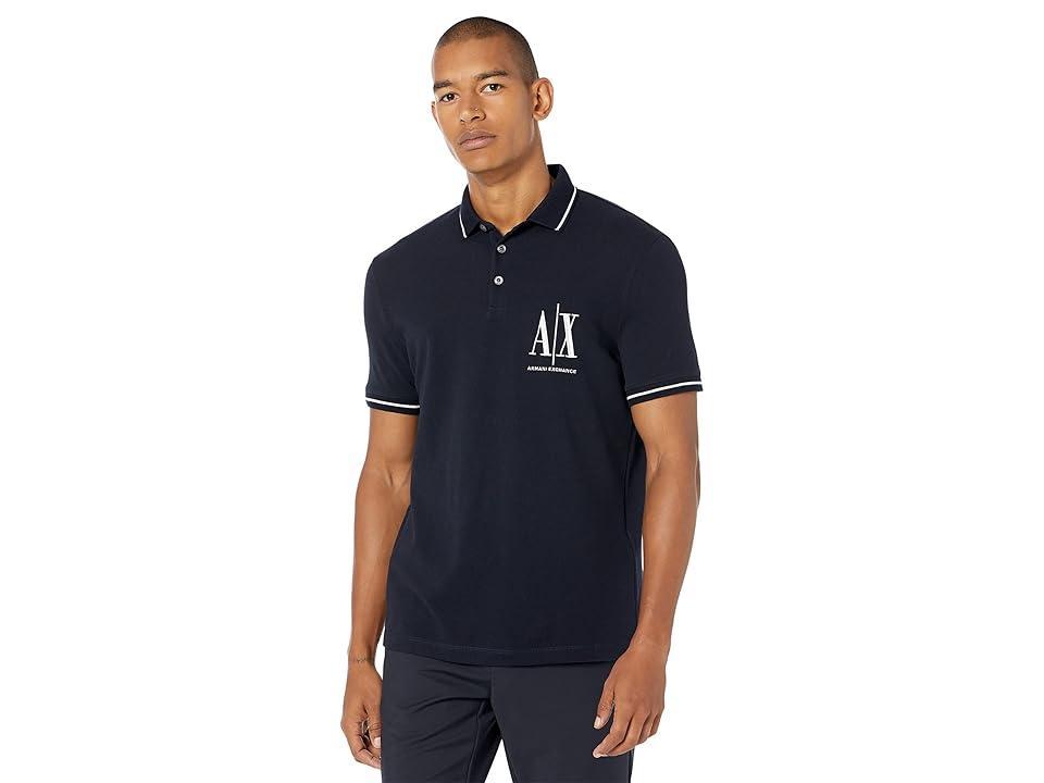 Armani Exchange Icon Short Sleeve Polo Shirt Product Image