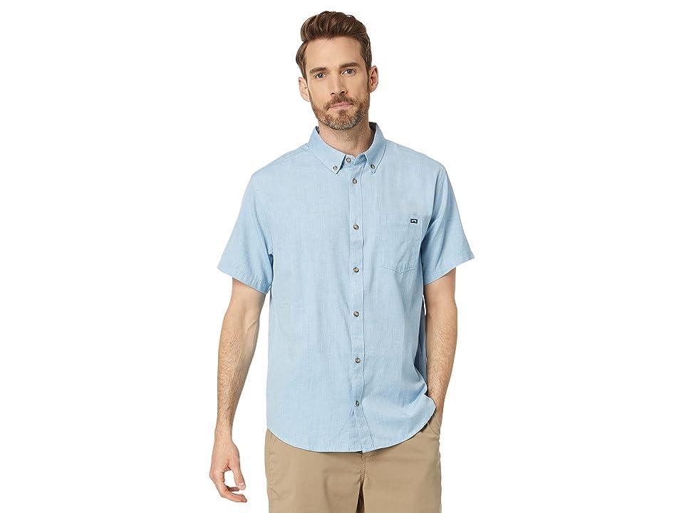 Billabong All Day Short Sleeve Woven (Powder ) Men's Clothing Product Image