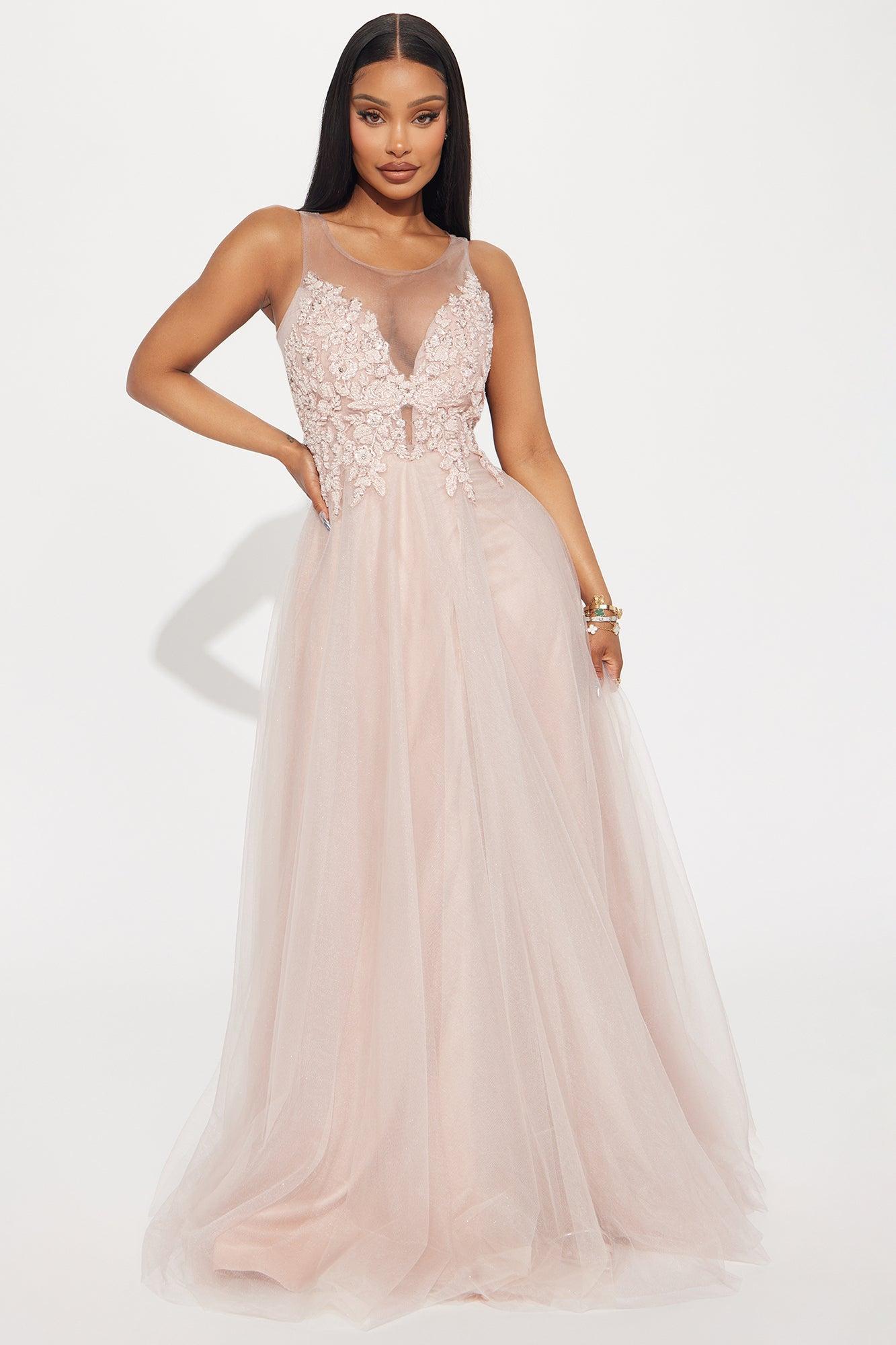 Cinderella Moment Tulle Gown - Mauve Product Image