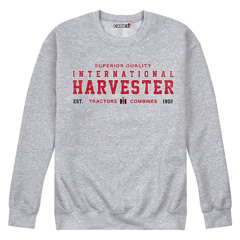 Mens Case IH Superior Quality Fleece Sweatshirt Med Grey Product Image