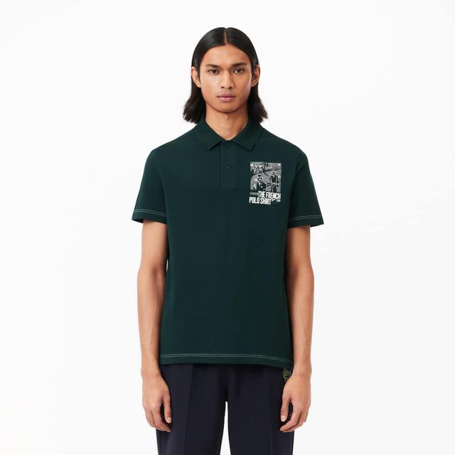 Back and Front Print Lacoste Movement Polo Shirt Product Image