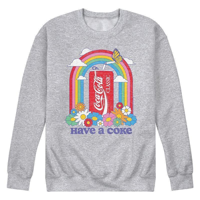 Mens Coca-Cola Have A Coke Rainbow Graphic Fleece Sweatshirt Product Image