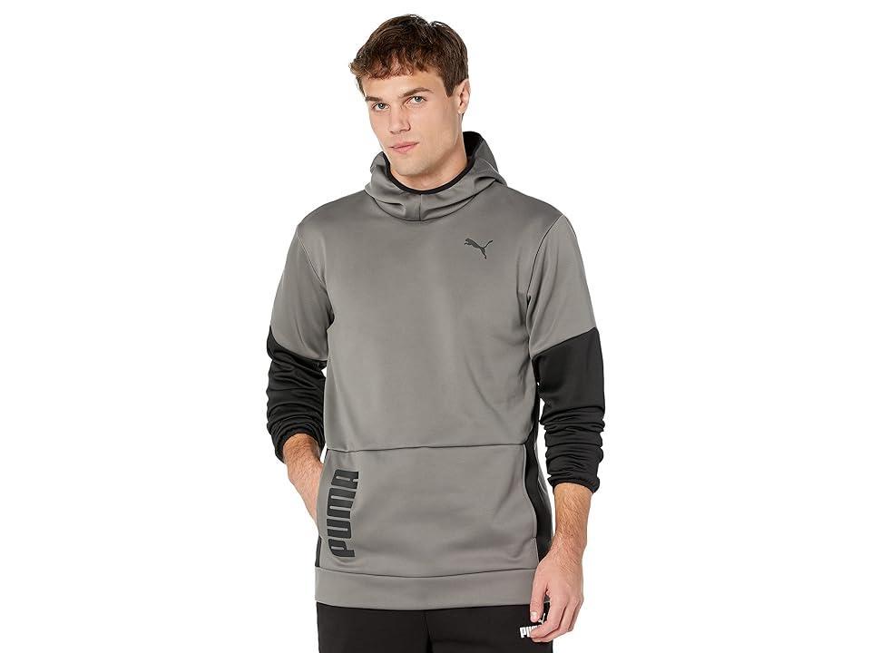 PUMA Big Tall Train Entry Excite Hoodie (Castlerock/Puma Black) Men's Clothing Product Image