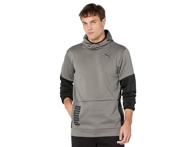 PUMA Big Tall Train Entry Excite Hoodie (Castlerock/Puma Black) Men's Clothing Product Image