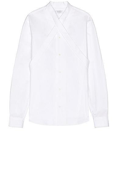 OFF-WHITE Collar Shirt White. (also in L). Product Image