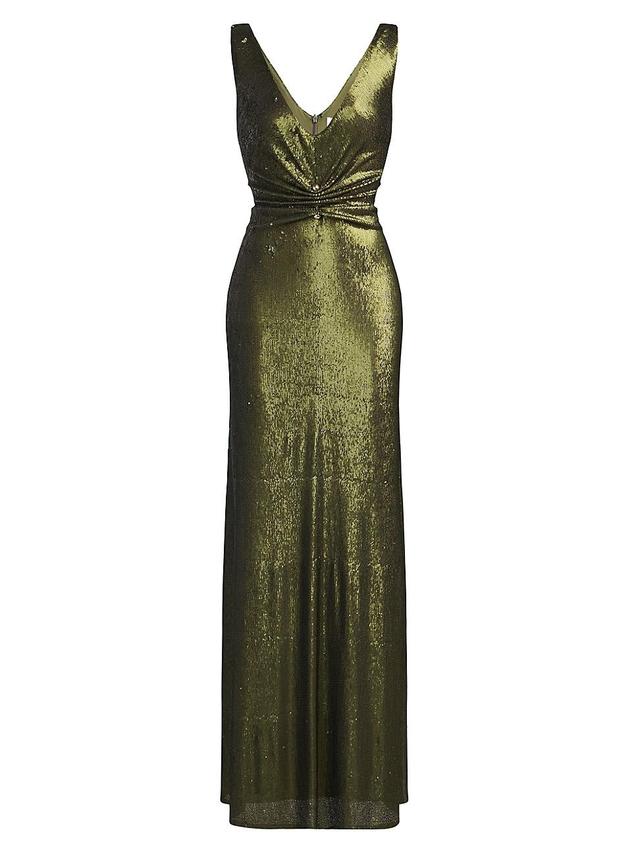 HALSTON Cassandra Sequin Gown Product Image