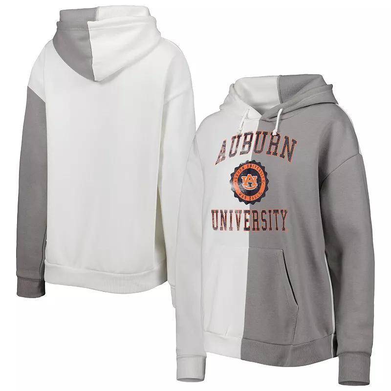 Womens Gameday Couture Gray Auburn Tigers Split Pullover Hoodie Product Image