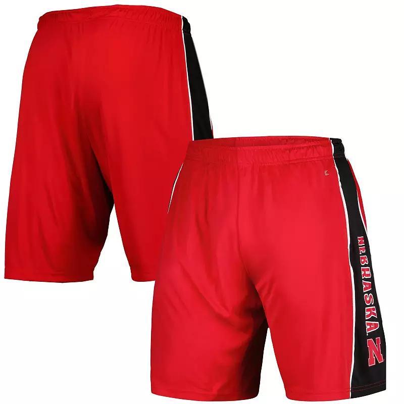 Mens Colosseum Scarlet Nebraska Huskers Panel Shorts Product Image