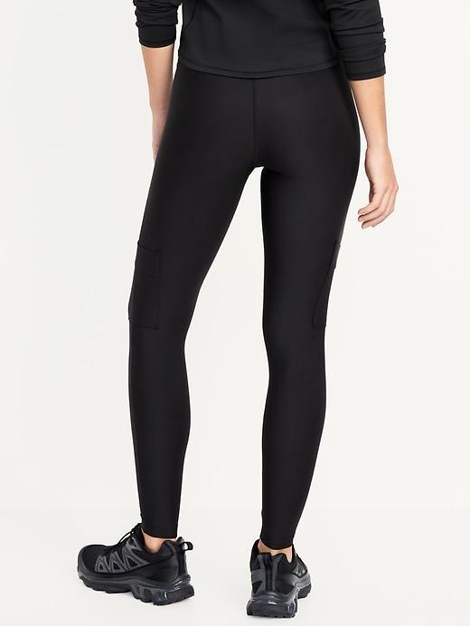 High-Waisted PowerSoft Cargo 7/8 Leggings Product Image