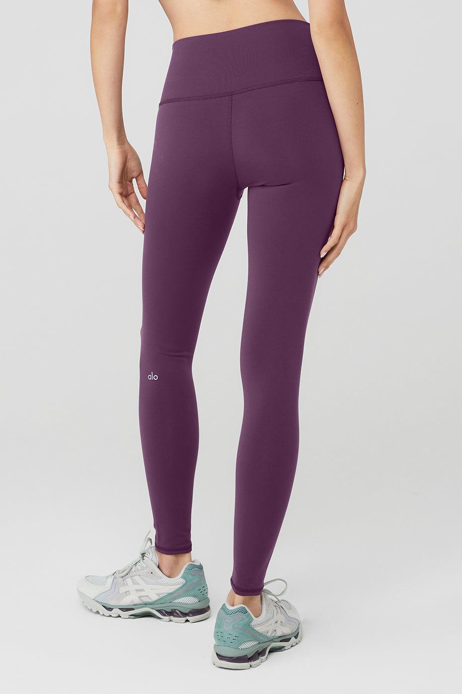 High-Waist Airbrush Legging - Dark Plum Product Image