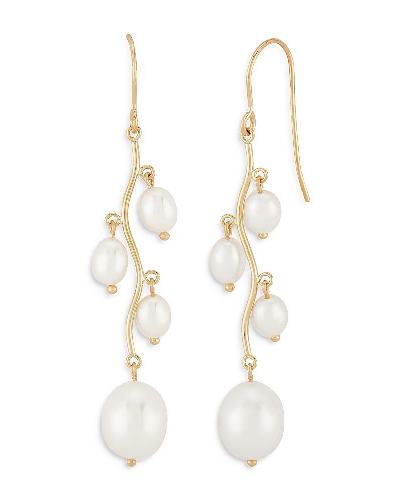 Bloomingdale's Cultured Freshwater Pearl Drop Earrings in 14K Yellow Gold - 100% Exclusive - Female Product Image