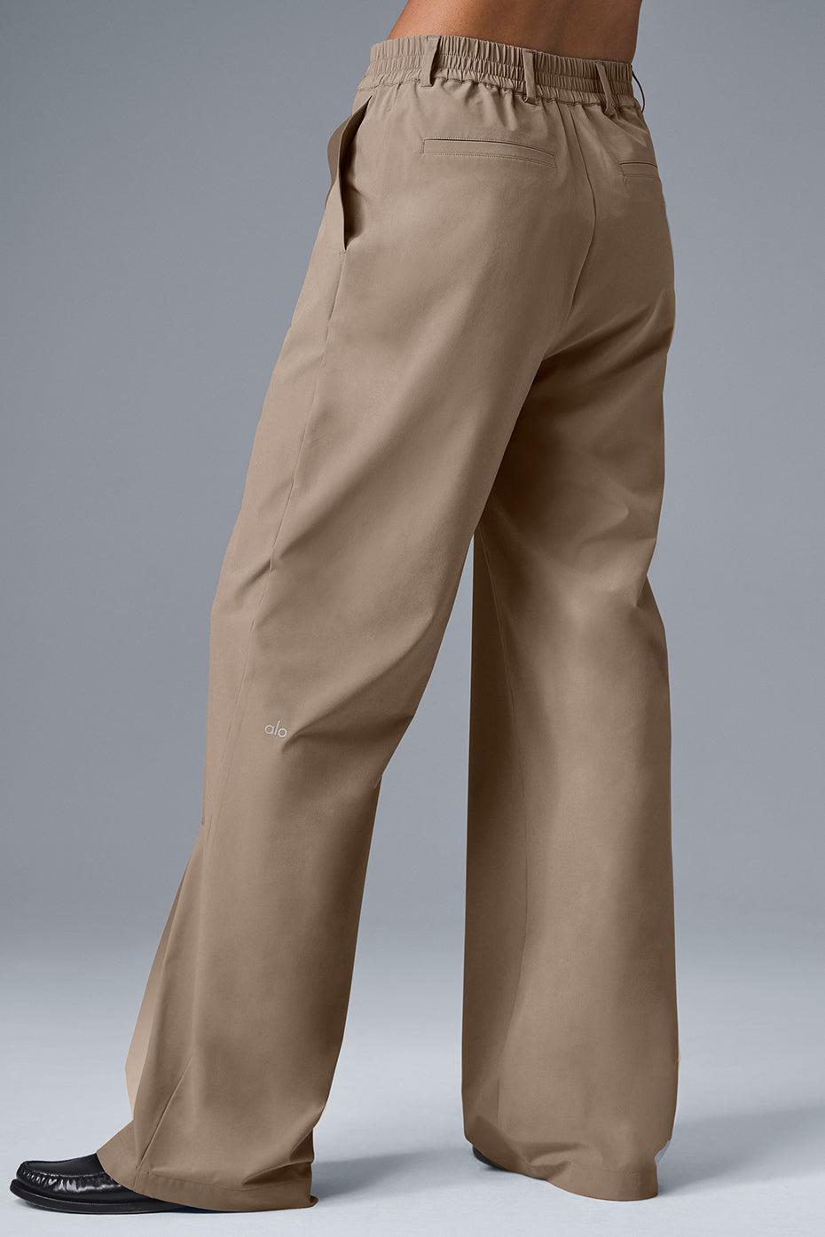 High-Waist Pursuit Trouser (Long) - Gravel Female Product Image