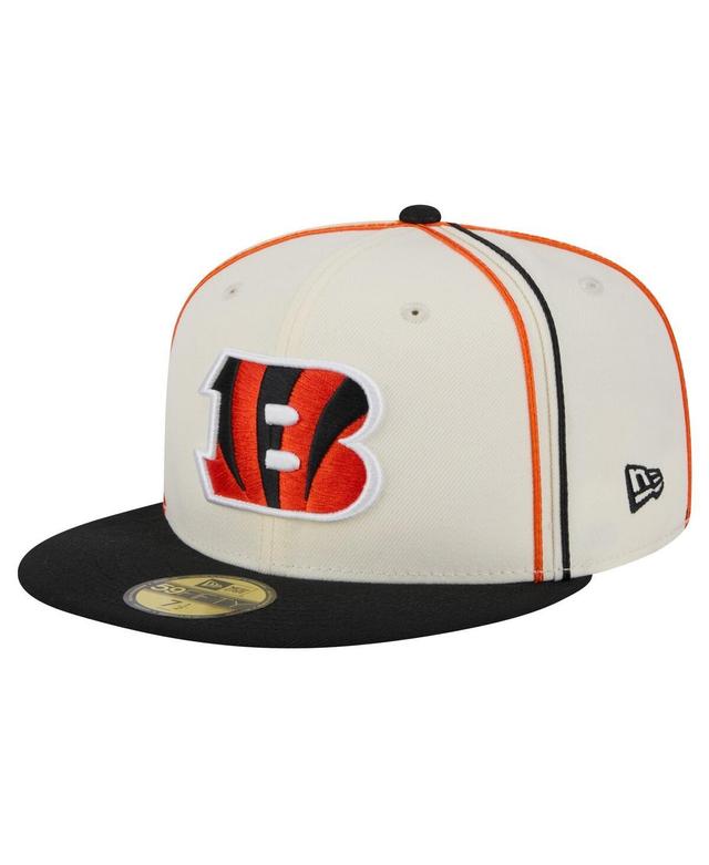 Mens New Era Cream Cincinnati Bengals Soutache 59FIFTY Fitted Hat Product Image