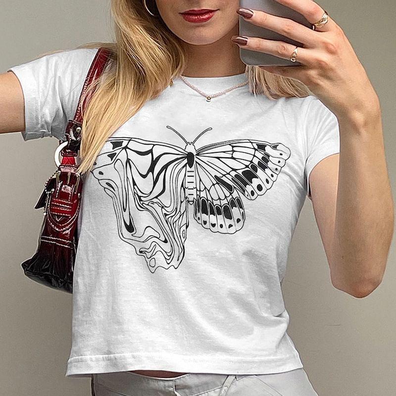 Butterfly Graphic T-shirt Product Image